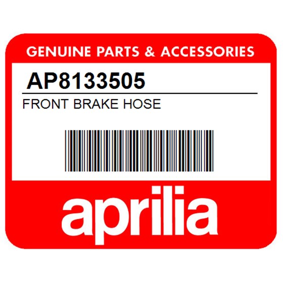 Aprilia AP8133505 Front Brake Hose