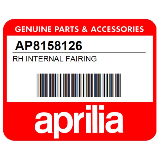 Aprilia AP8158126 Rh Internal Fairing