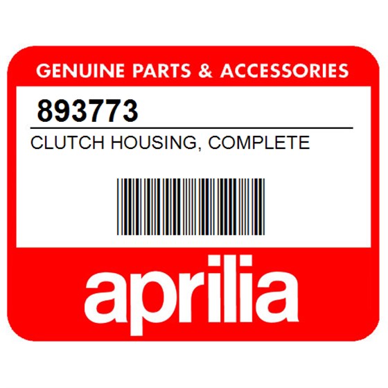 Aprilia 893773 Clutch Housing, Complete