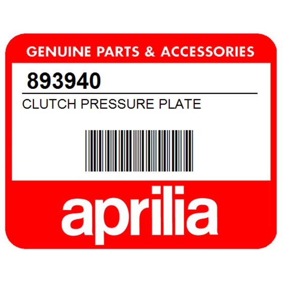 Aprilia 893940 Clutch Pressure Plate