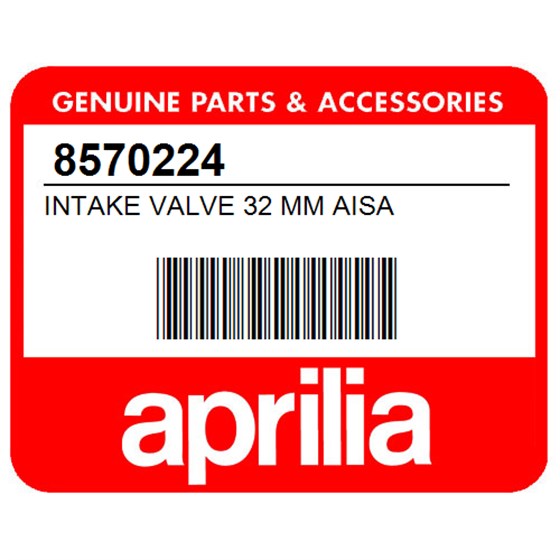 Aprilia 8570224 Intake Valve 32 Mm Aisa