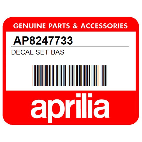 Aprilia AP8247733 Decal Set Bas
