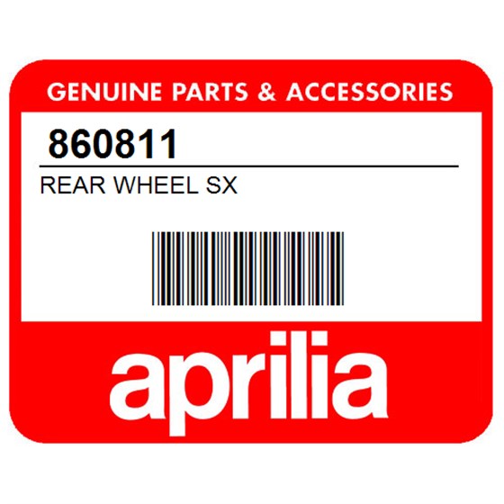 Aprilia 860811 Rear Wheel Sx