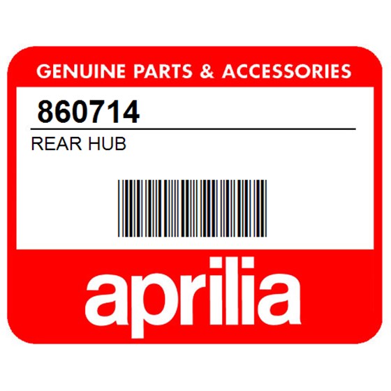 Aprilia 860714 Rear Hub
