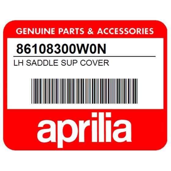 Aprilia 86108300W0N Lh Saddle Sup Cover