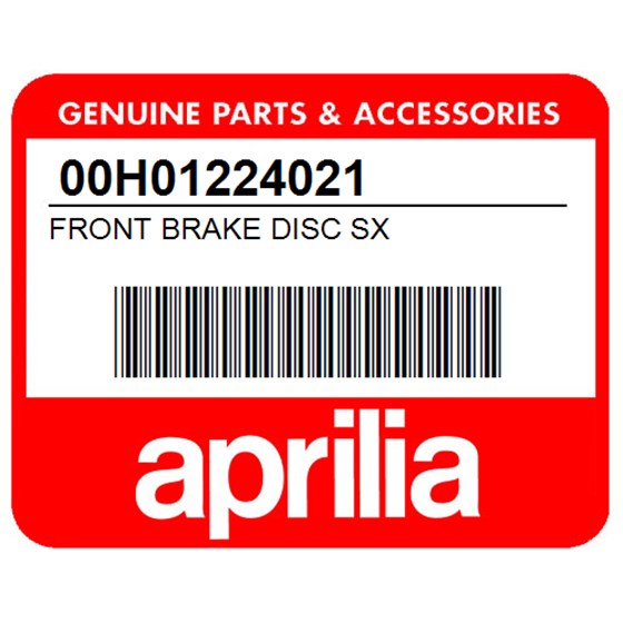 Aprilia 00H01224021 Front Brake Disc Sx