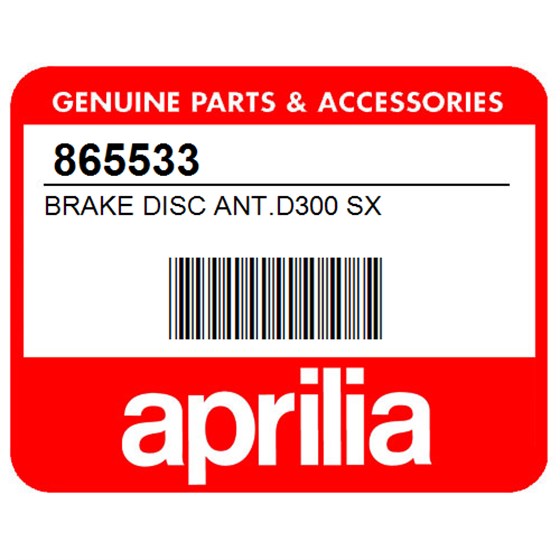 Aprilia 865533 Brake Disc Ant.D300 Sx