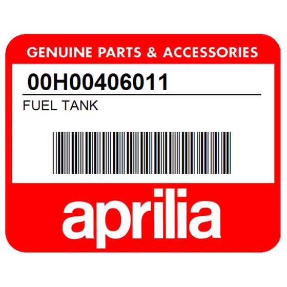 Aprilia 00H00406011 Fuel Tank
