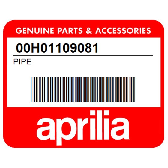 Aprilia 00H01109081 Pipe