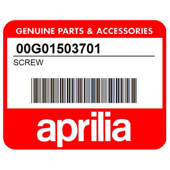 Aprilia 00G01503701 Screw