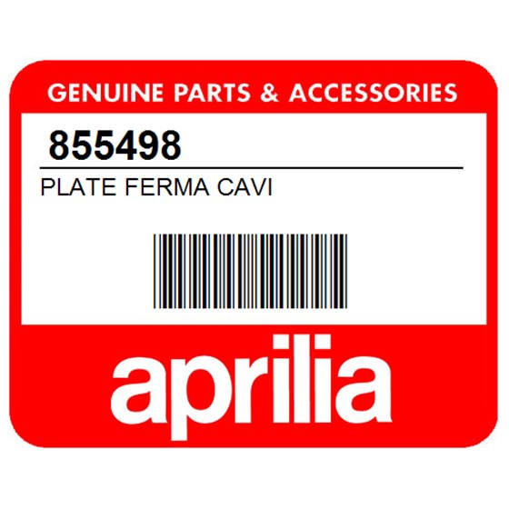 Aprilia 855498 Plate Ferma Cavi