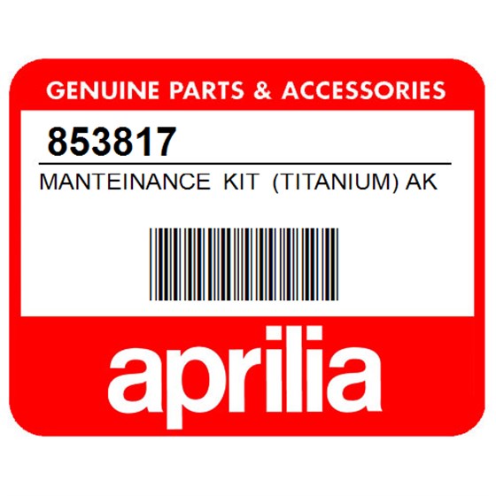 Aprilia 853817 Manteinance Kit (Titanium) Akra A-Circ-Sx