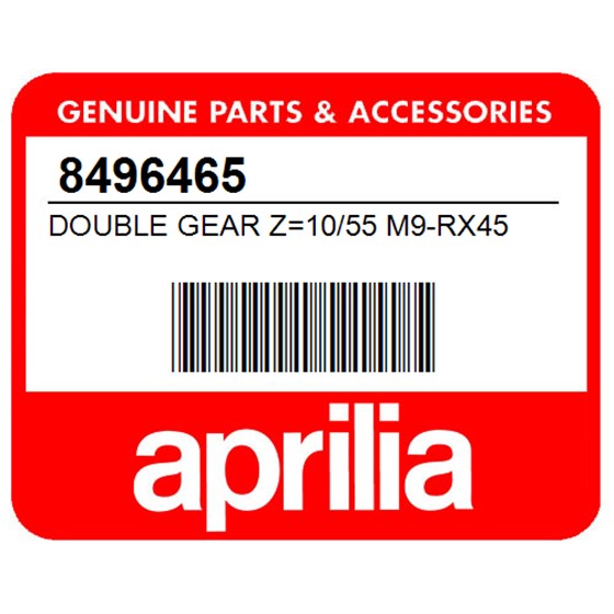 Aprilia 8496465 Double Gear Z=10/55 M9-Rx45