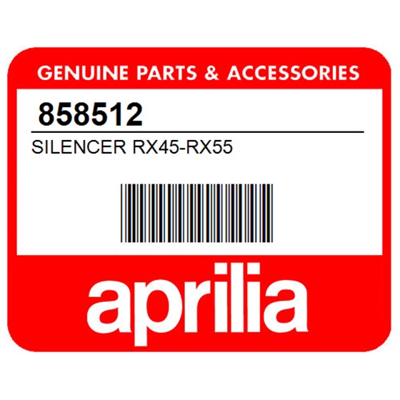 Aprilia 858512 Silencer Rx45-Rx55