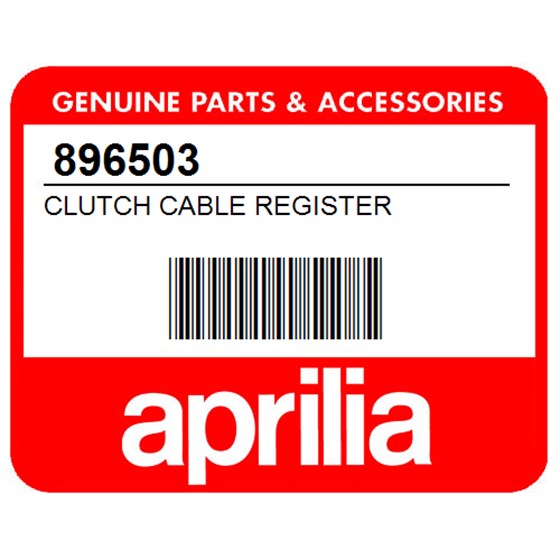 Aprilia 896503 Clutch Cable Register