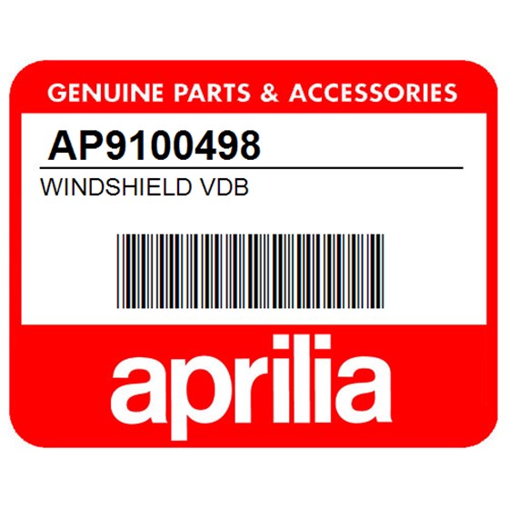 Aprilia AP9100498 Windshield Vdb
