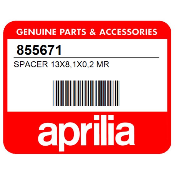Aprilia 855671 Spacer 13X8,1X0,2 Mr