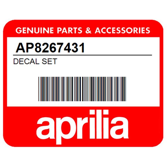 Aprilia AP8267431 Decal Set