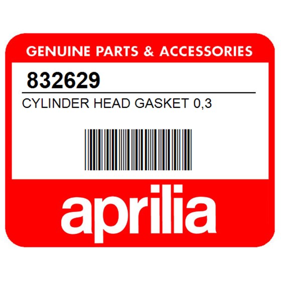 Aprilia 832629 Cylinder Head Gasket 0,3