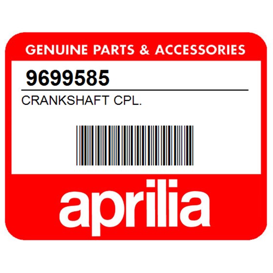 Aprilia 9699585 Crankshaft Cpl.