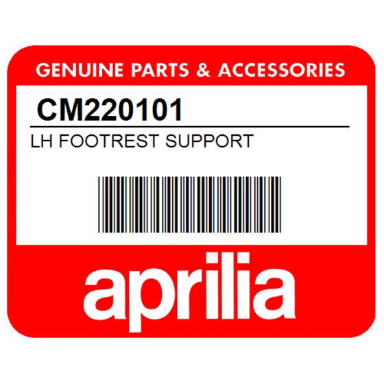 Aprilia CM220101 Lh Footrest Support