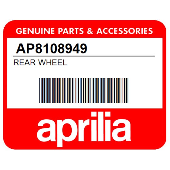 Aprilia AP8108949 Rear Wheel