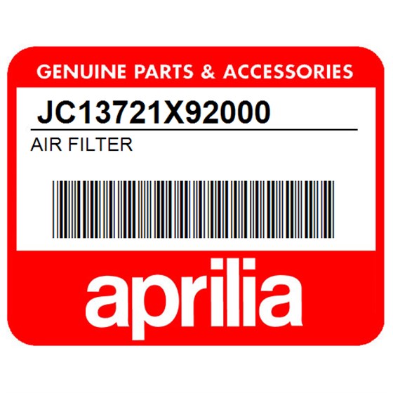 Aprilia JC13721X92000 Air Filter