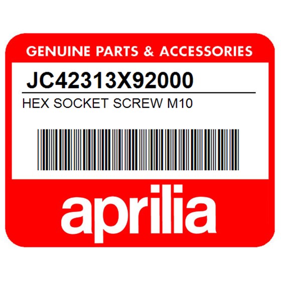 Aprilia JC42313X92000 Hex Socket Screw M10
