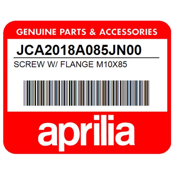 Aprilia JCA2018A085JN00 Screw W/ Flange M10x85