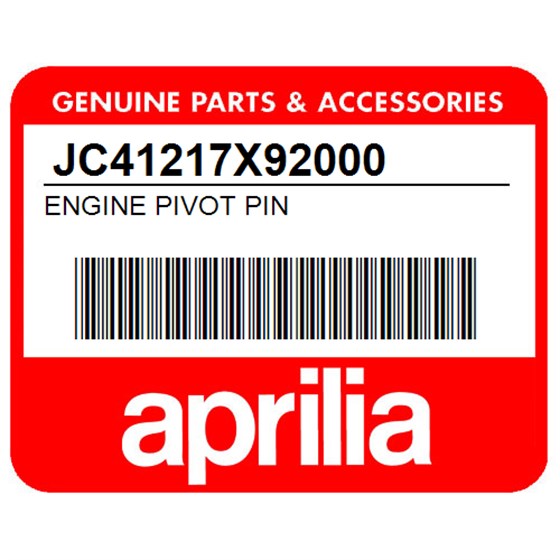Aprilia JC41217X92000 Engine Pivot Pin
