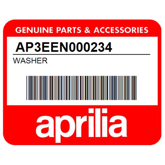 Aprilia AP3EEN000234 Washer