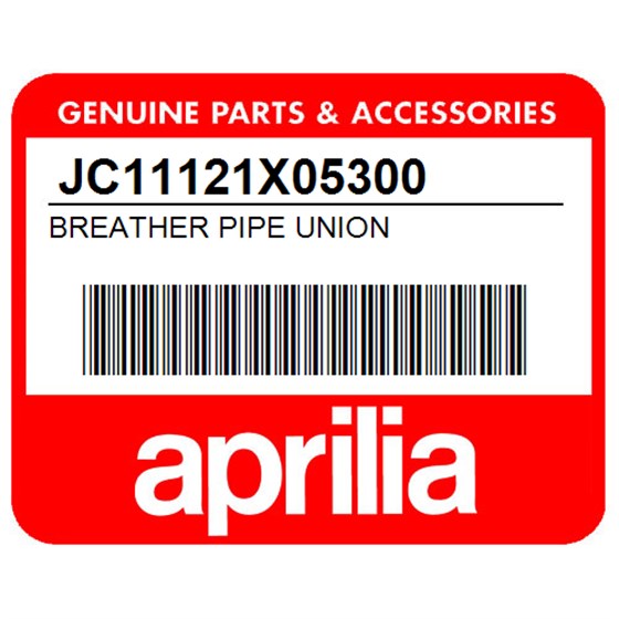 Aprilia JC11121X05300 Breather Pipe Union