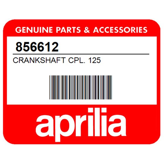 Aprilia 856612 Crankshaft Cpl. 125
