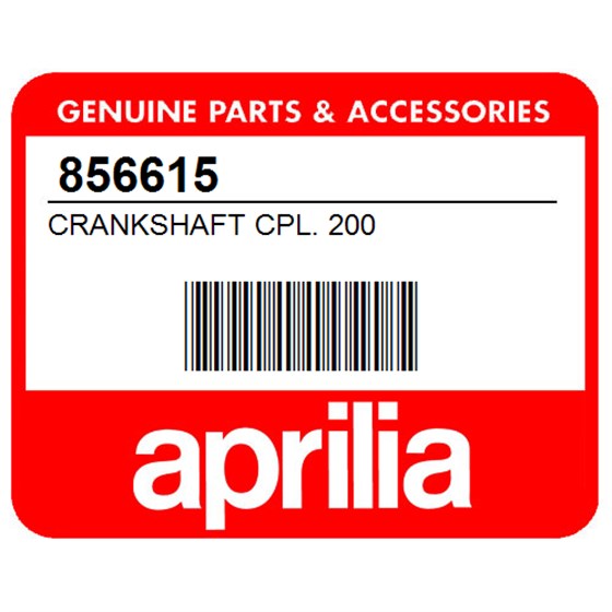 Aprilia 856615 Crankshaft Cpl. 200