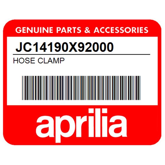 Aprilia JC14190X92000 Hose Clamp
