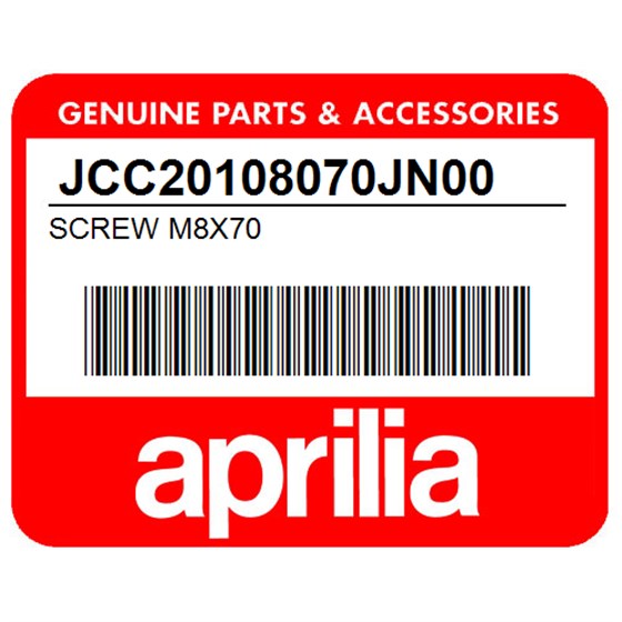 Aprilia JCC20108070JN00 Screw M8x70