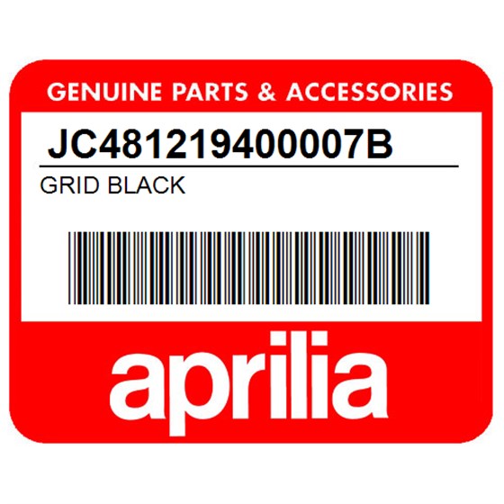 Aprilia JC481219400007B Grid Black
