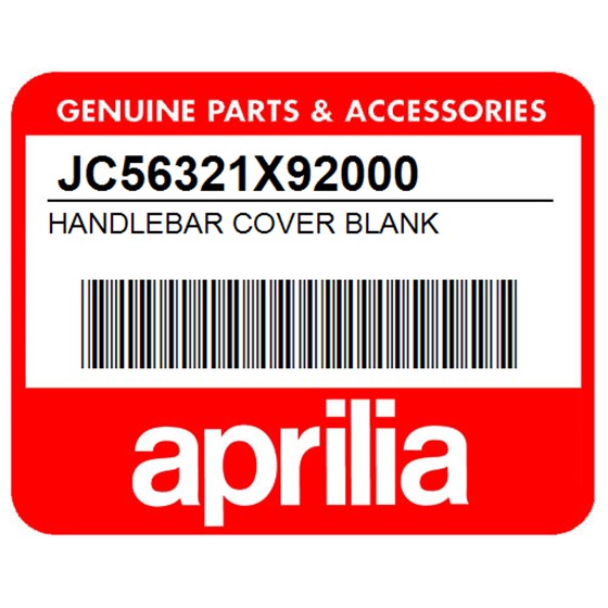 Aprilia JC56321X92000 Handlebar Cover Blank