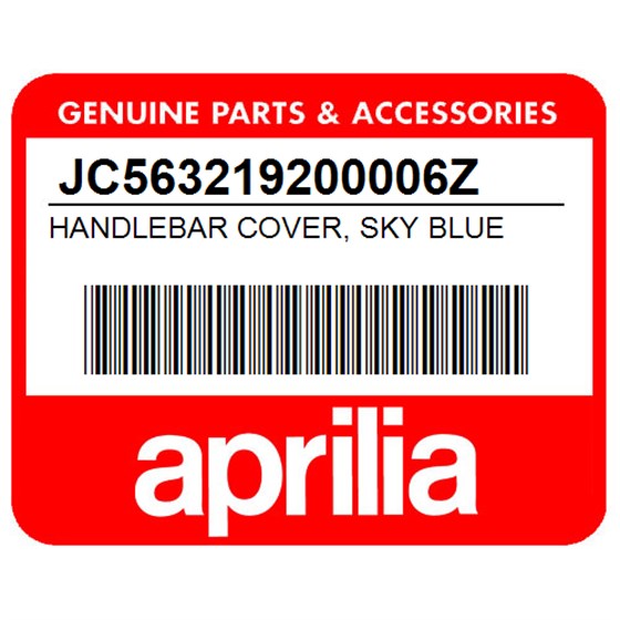 Aprilia JC563219200006Z Handlebar Cover, Sky Blue