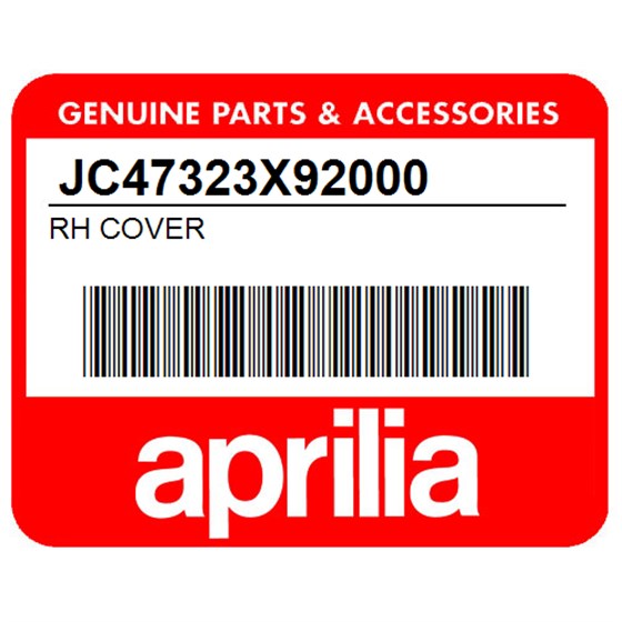 Aprilia JC47323X92000 Rh Cover