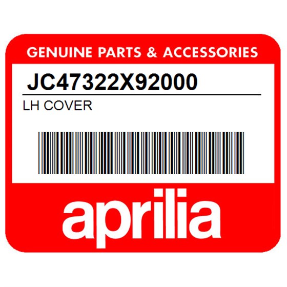 Aprilia JC47322X92000 Lh Cover