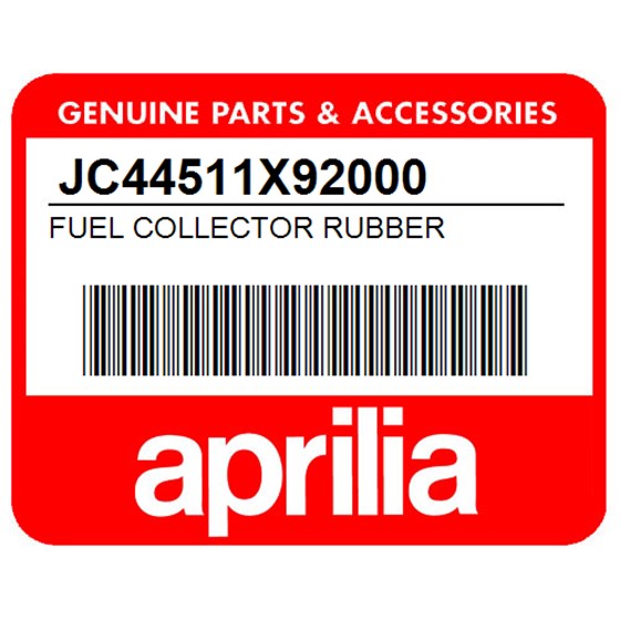 Aprilia JC44511X92000 Fuel Collector Rubber