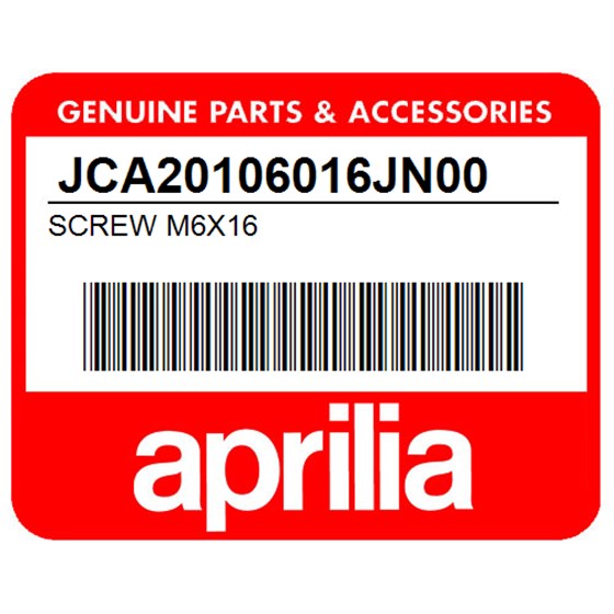 Aprilia JCA20106016JN00 Screw M6x16