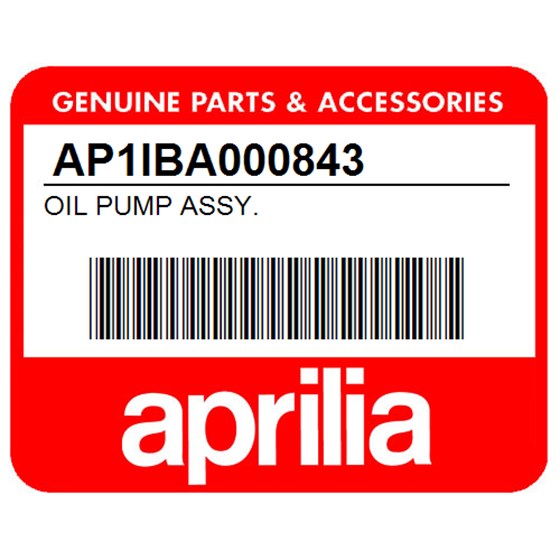 Aprilia AP1IBA000843 Oil Pump Assy.