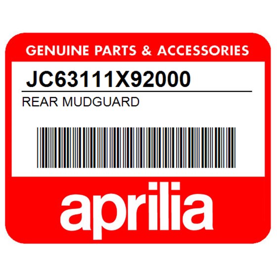 Aprilia JC63111X92000 Rear Mudguard