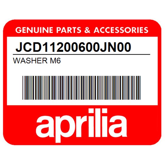 Aprilia JCD11200600JN00 Washer M6