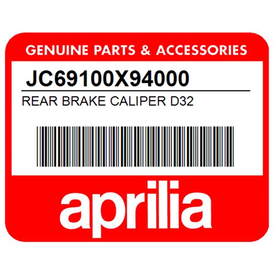 Aprilia JC69100X94000 Rear Brake Caliper D32