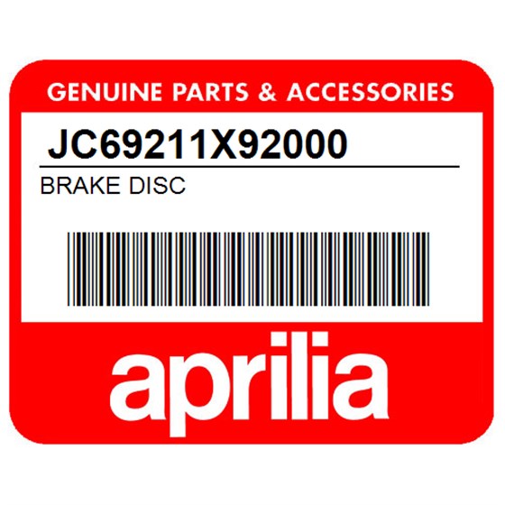 Aprilia JC69211X92000 Brake Disc