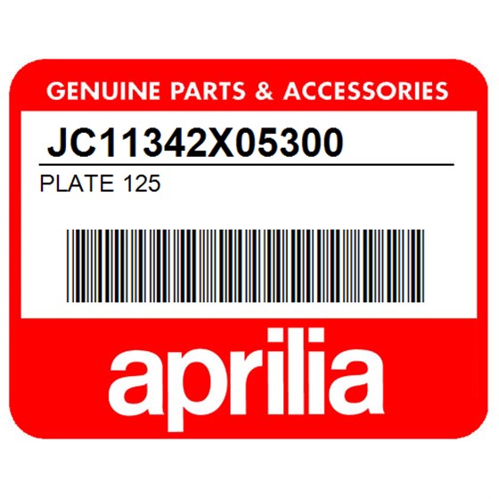 Aprilia JC11342X05300 Plate 125