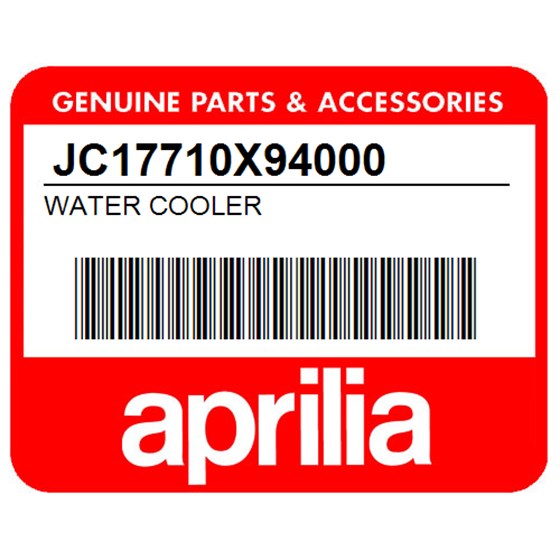 Aprilia JC17710X94000 Water Cooler